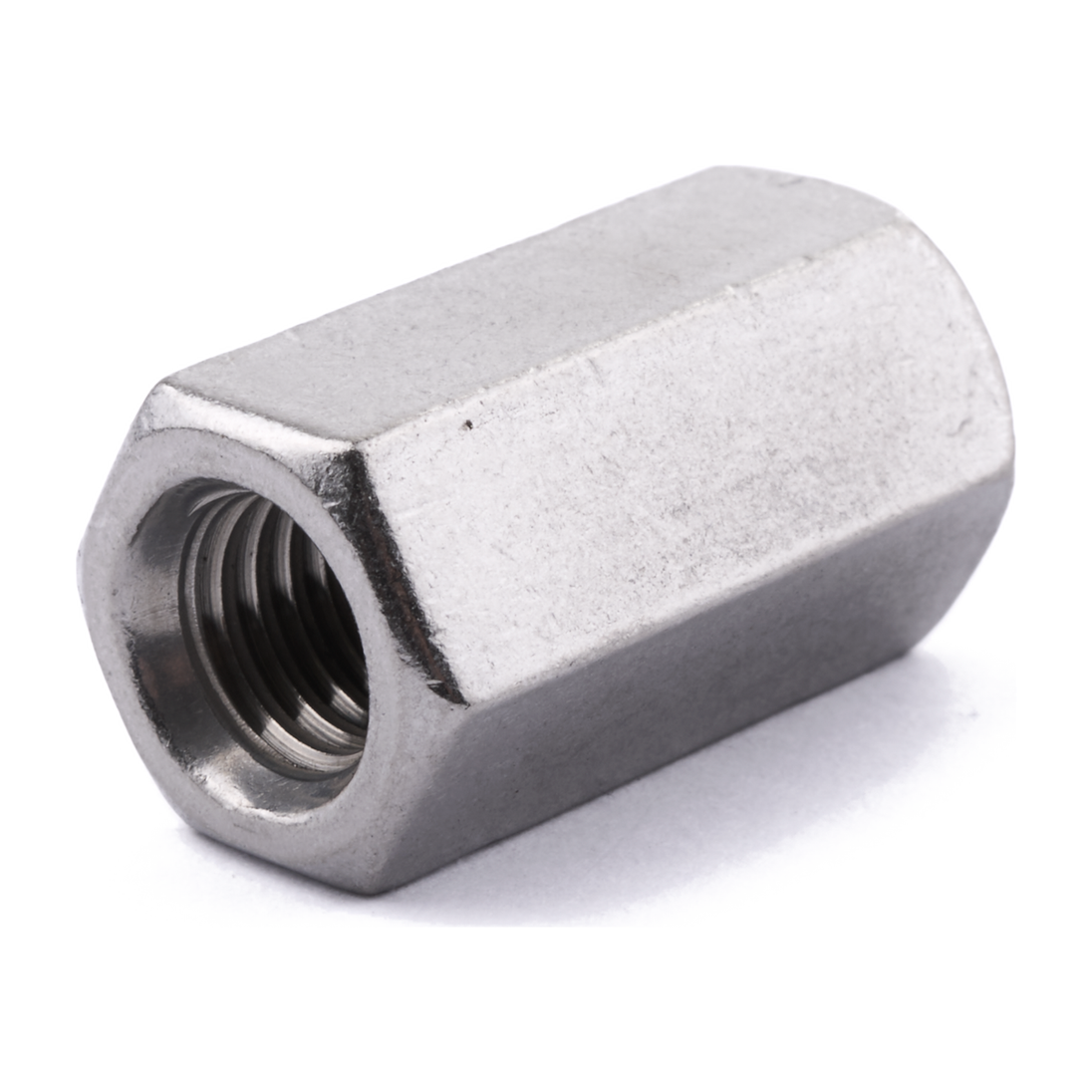 Hex rod connector nut, DIN 6334, stainless steel