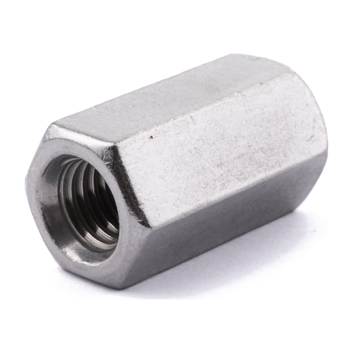 Hex rod connector nut, DIN 6334, stainless steel