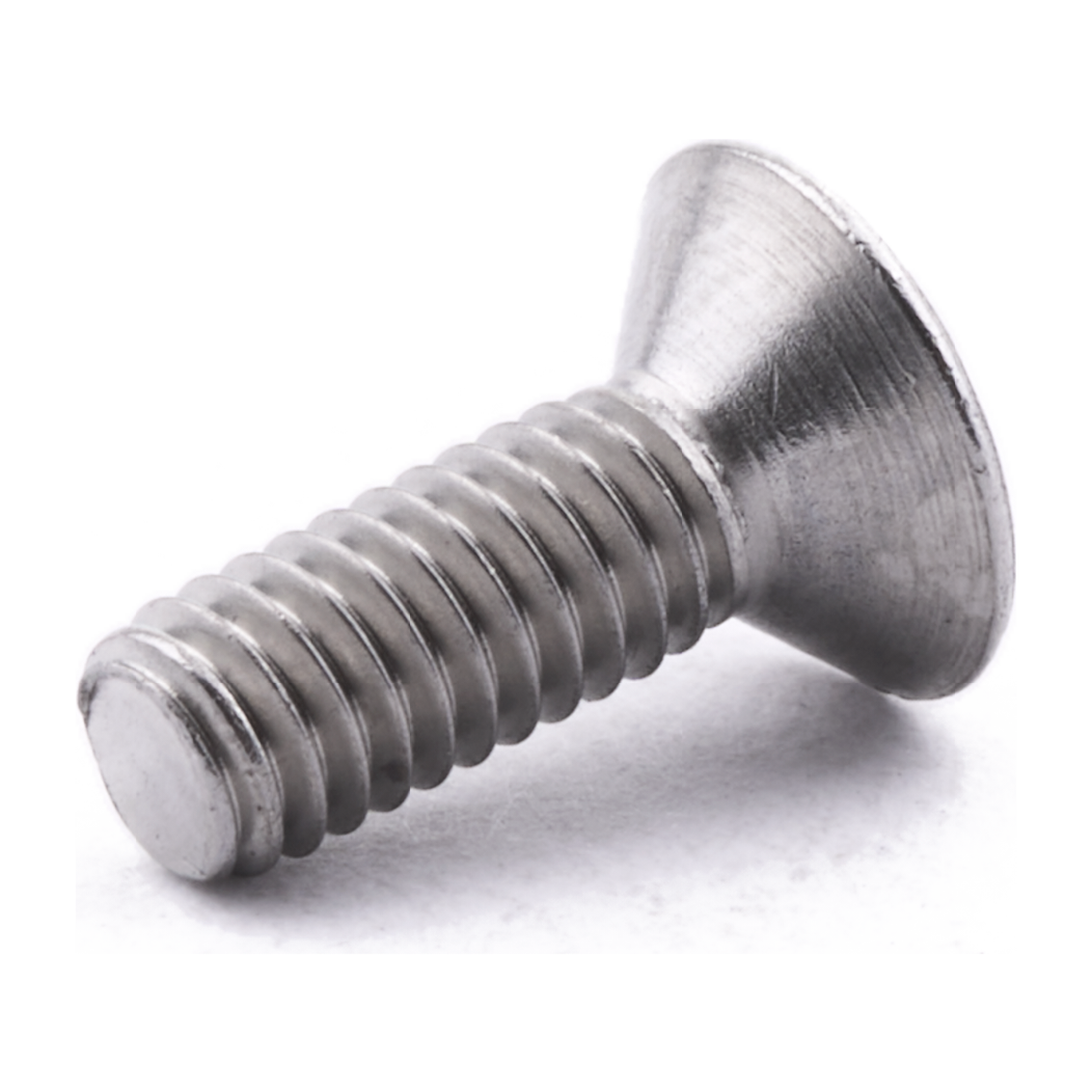 Countersunk two-hole security screw, stainless steel