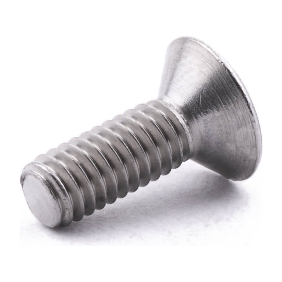 Countersunk two-hole security screw, stainless steel
