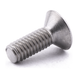 Countersunk two-hole security screw, stainless steel