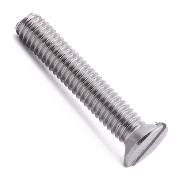 2BA X 1" Csk Slotted Screw A2 Stainless Steel