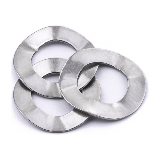 Crinkle washer, BS 4463, A2 (304) stainless steel