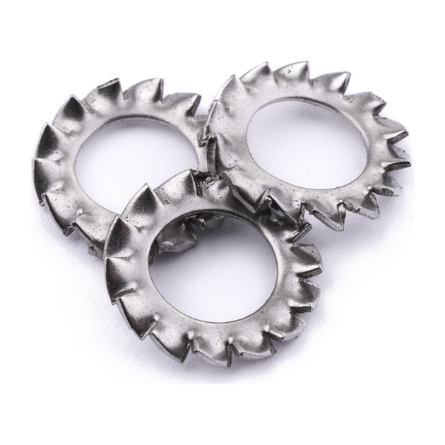 M8 External Tooth Washer DIN 6798-A A2 Stainless Steel