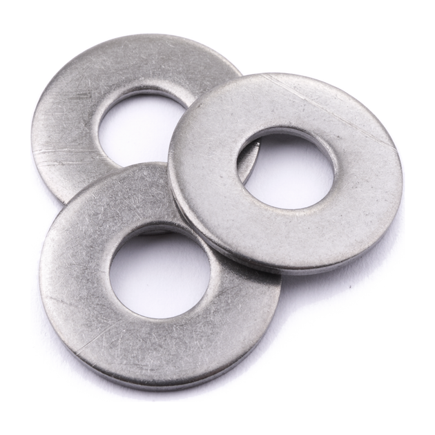 Form C flat washer, stainless steel