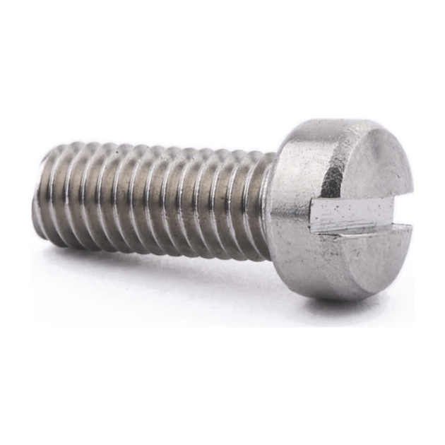 10-32 UNF X 1/2" Slot Fillister Screw A2 Stainless Steel