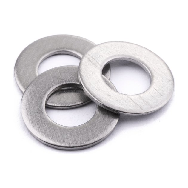 Form B flat washer, stainless steel