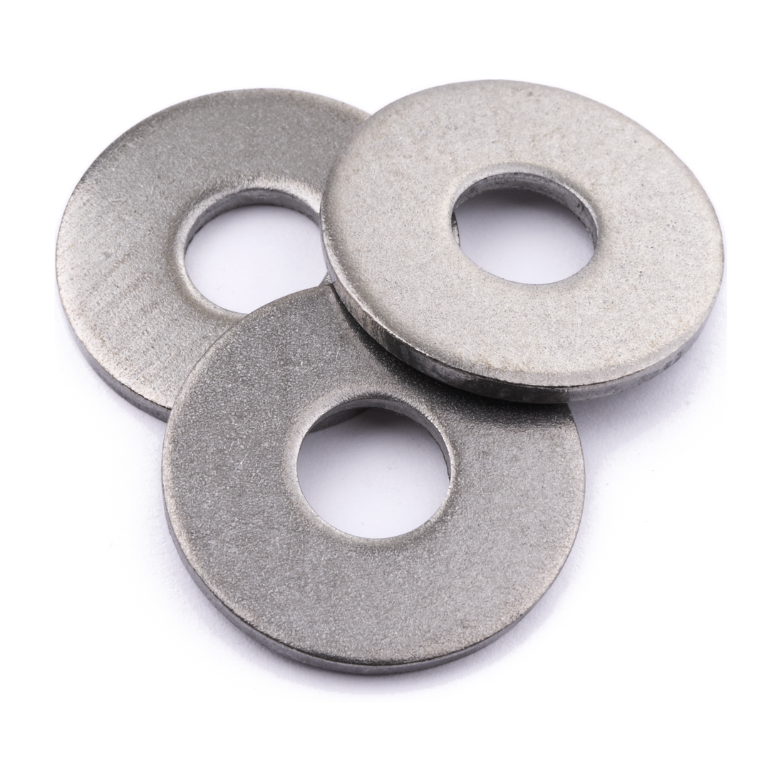 Large-series flat washer, stainless steel