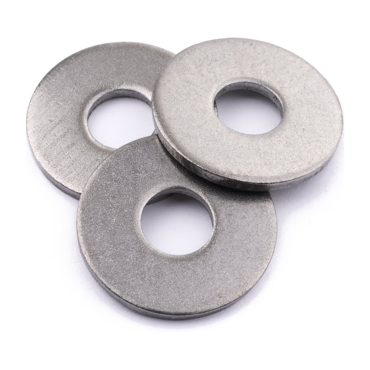 Large-series flat washer, stainless steel
