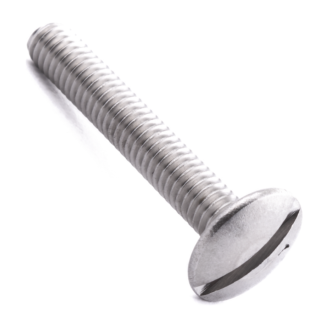 M4 X 25 Slot Mushroom Head Screw NF E 27-128 A2 Stainless Steel