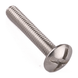 Mushroom head screw with slotted drive, A2 (304) stainless steel