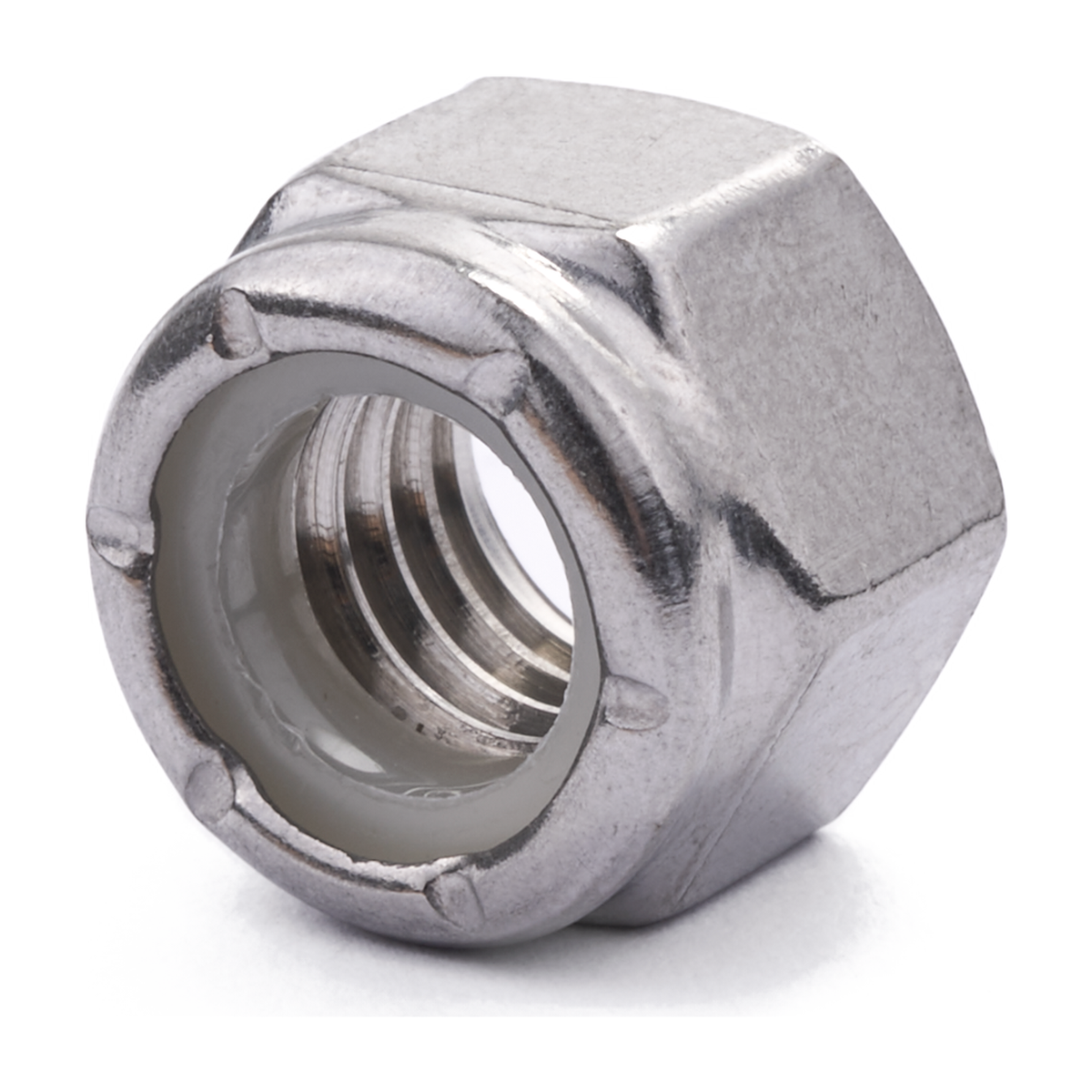 3/8" UNC Nylon Insert Nut A2 Stainless Steel