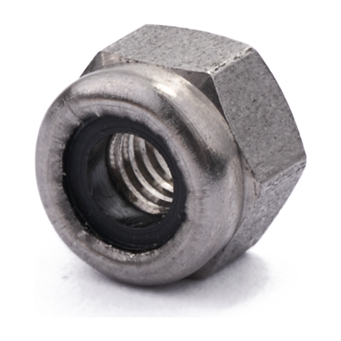 1/8" BSW Nylon Insert Nut A2 Stainless Steel