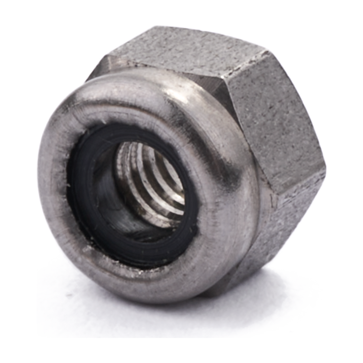 1/8" BSW Nylon Insert Nut A2 Stainless Steel