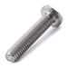 One-way round head security screw, stainless steel