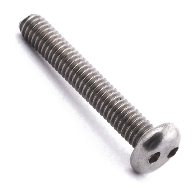 Pan head two-hole security screw, A2 (304) stainless steel