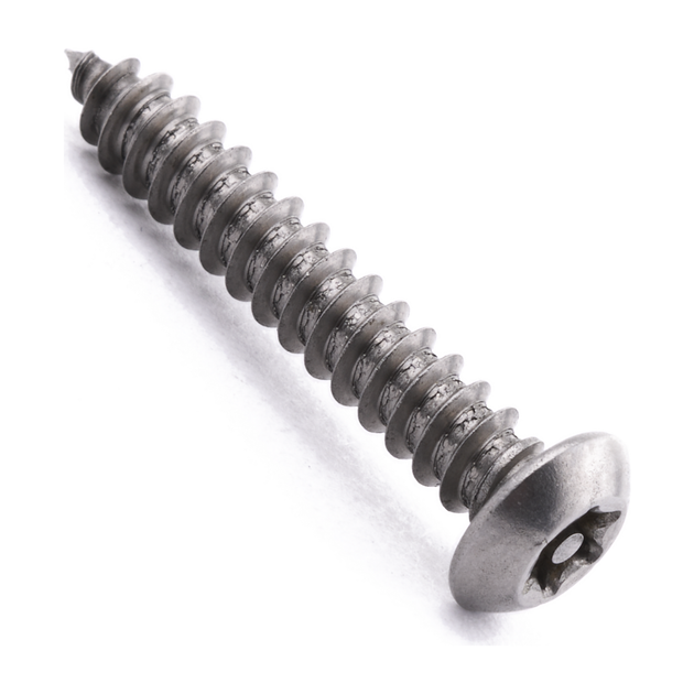 4.2 X 25 Six Lobe Pin Button Head Security Screw A2 Stainless Steel