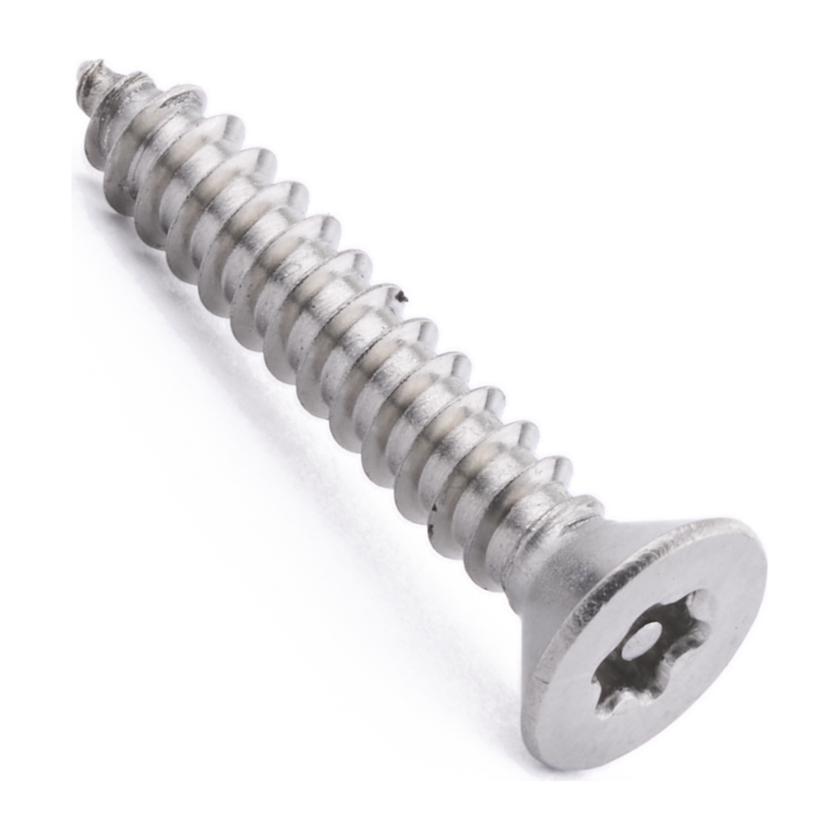 4.2 X 25 Six Lobe Pin Countersunk Security Screw TX20 A2 Stainless Steel