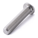 Button head screw with hex socket drive, stainless steel