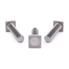 Square head screw, fully threaded, A2 (304) stainless steel