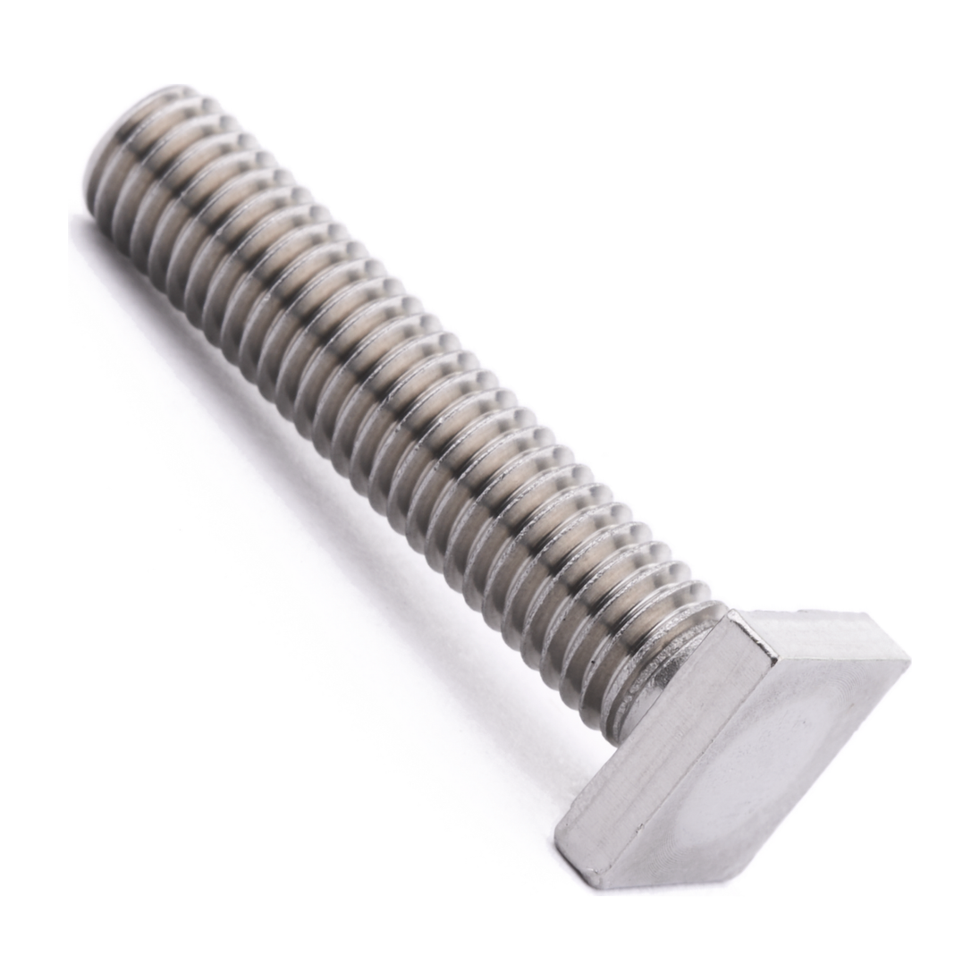 Square head screw, fully threaded, A2 (304) stainless steel