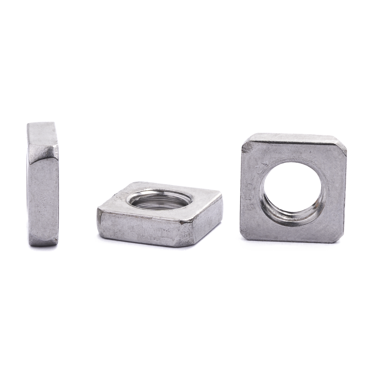 Square nut, thin type, DIN 562, stainless steel