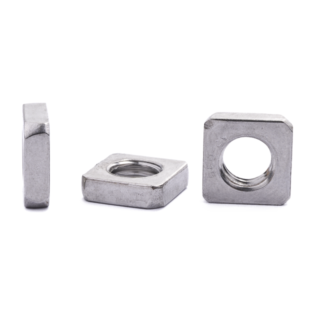 Square nut, thin type, DIN 562, stainless steel