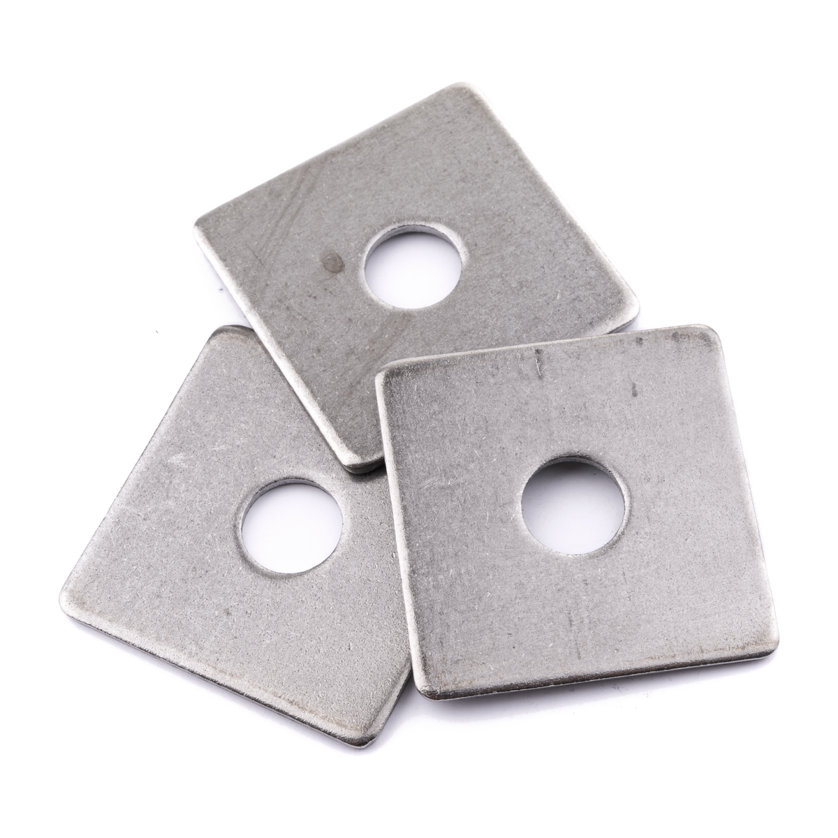 Square plate washer, stainless steel