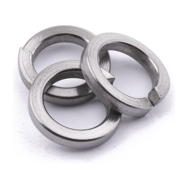 Square section spring washer, stainless steel