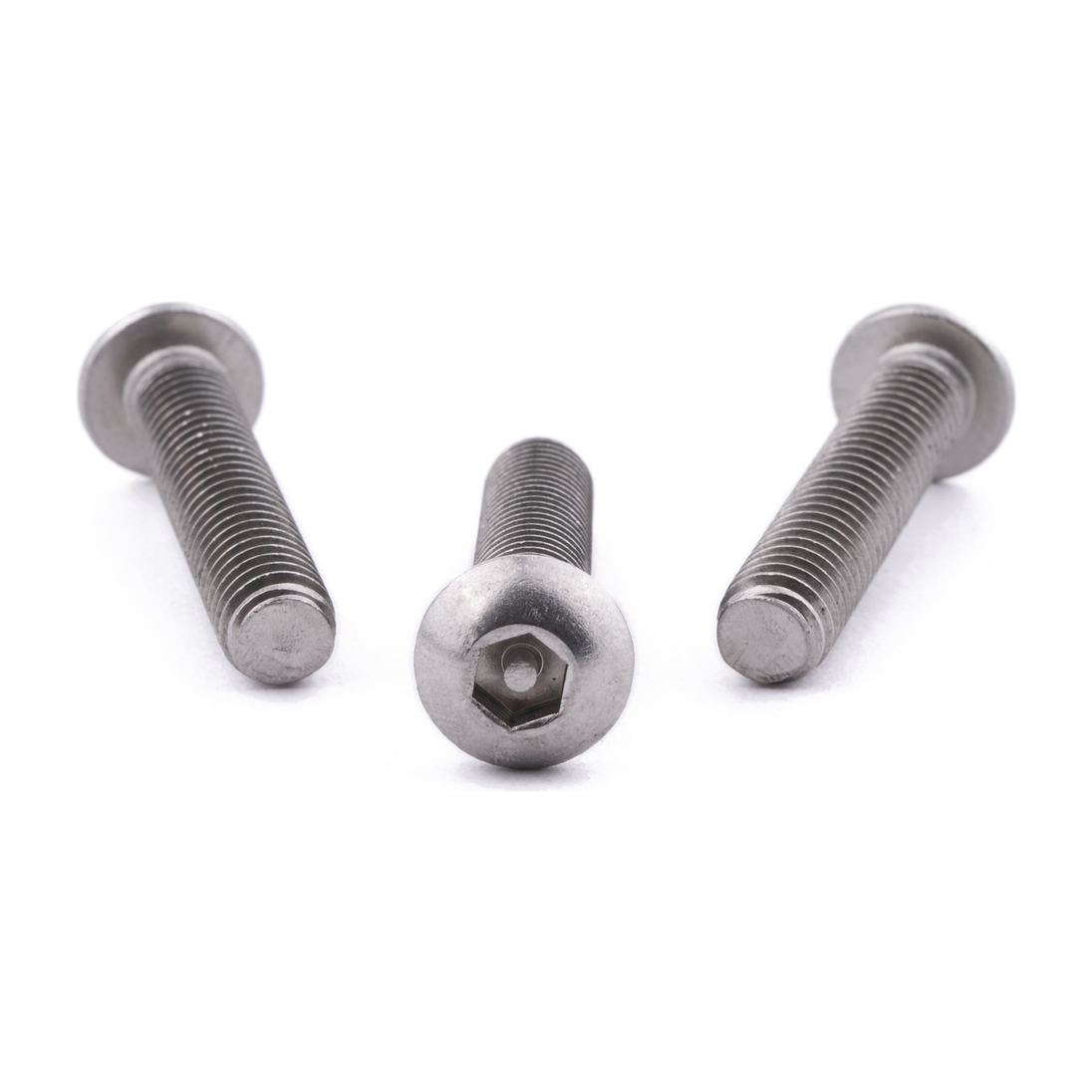 M6 X 30 Security Socket Button Screw ISO 7380 A2 Stainless Steel