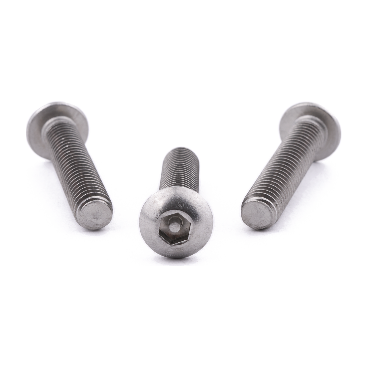 M6 X 30 Security Socket Button Screw ISO 7380 A2 Stainless Steel