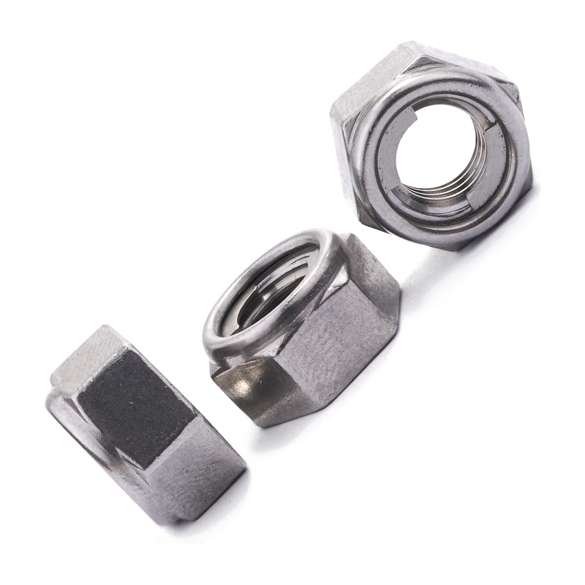 Stiffinox nut, A2 (304) stainless steel