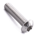 Button head screw with six lobe drive, stainless steel