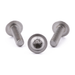 Flanged button head screw with six lobe drive, stainless steel