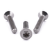 Countersunk machine screw with six lobe drive, ISO 14581, stainless steel