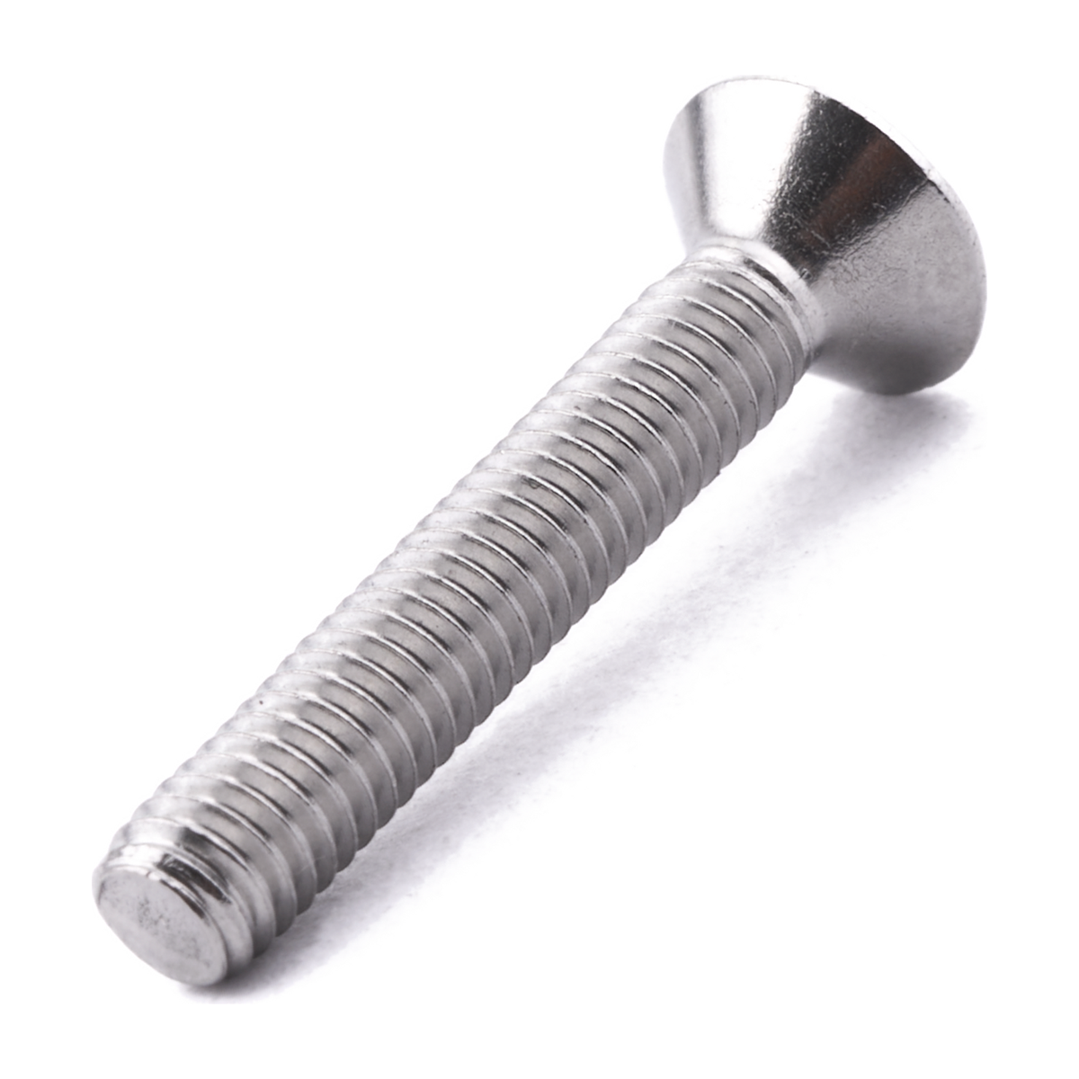 Countersunk machine screw with six lobe drive, ISO 14581, stainless steel