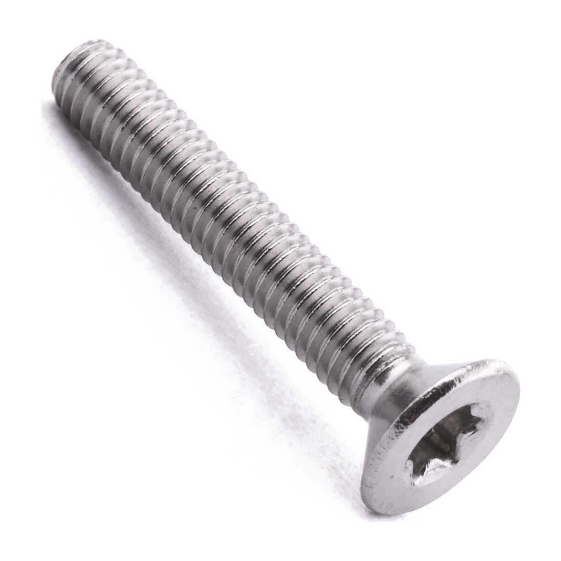 Countersunk machine screw with six lobe drive, ISO 14581, stainless steel