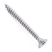 Countersunk chipboard screw with six lobe drive, stainless steel