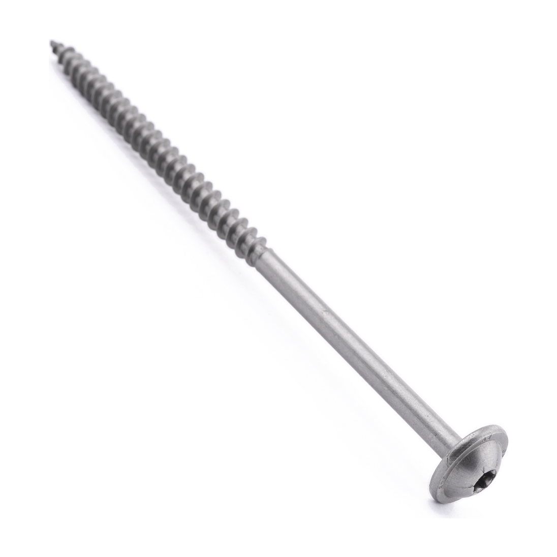 Pan washer head chipboard screw with six lobe drive, A2 (304) stainless steel