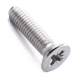 Countersunk thread-forming screw with Pozi drive, A2 (304) stainless steel