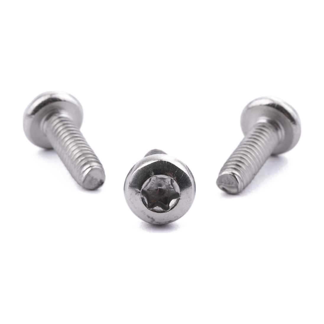 Pan head thread-forming screw with six lobe drive, A2 (304) stainless steel