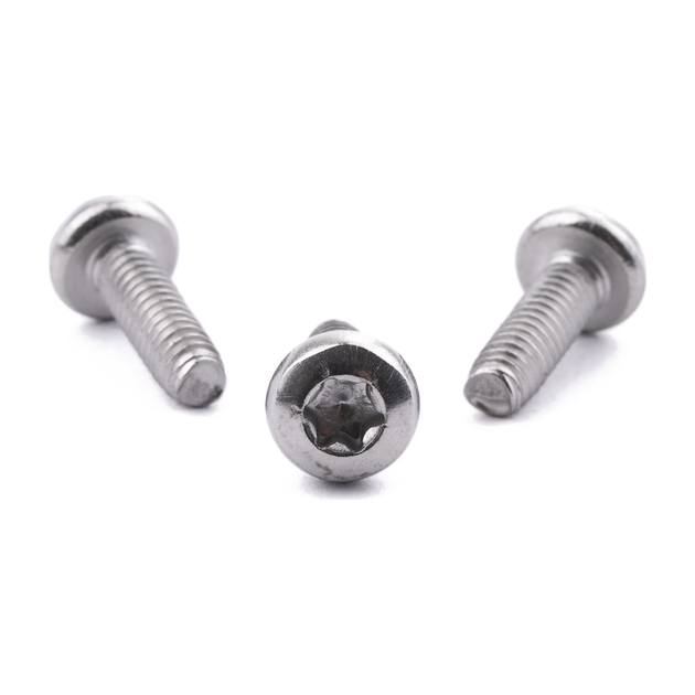 Pan head thread-forming screw with six lobe drive, A2 (304) stainless steel