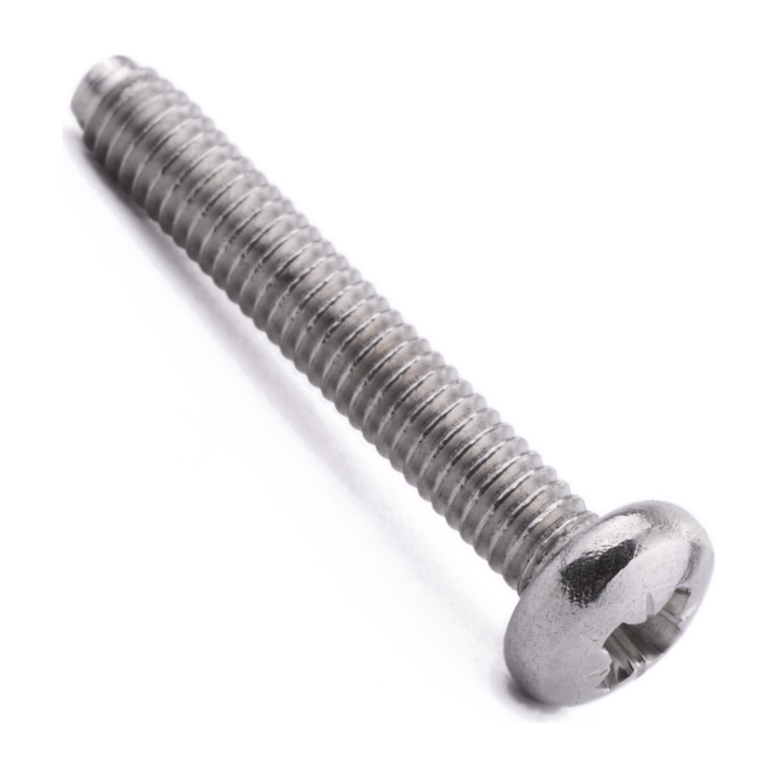 Pan head thread-forming screw with Pozi drive, A2 (304) stainless steel