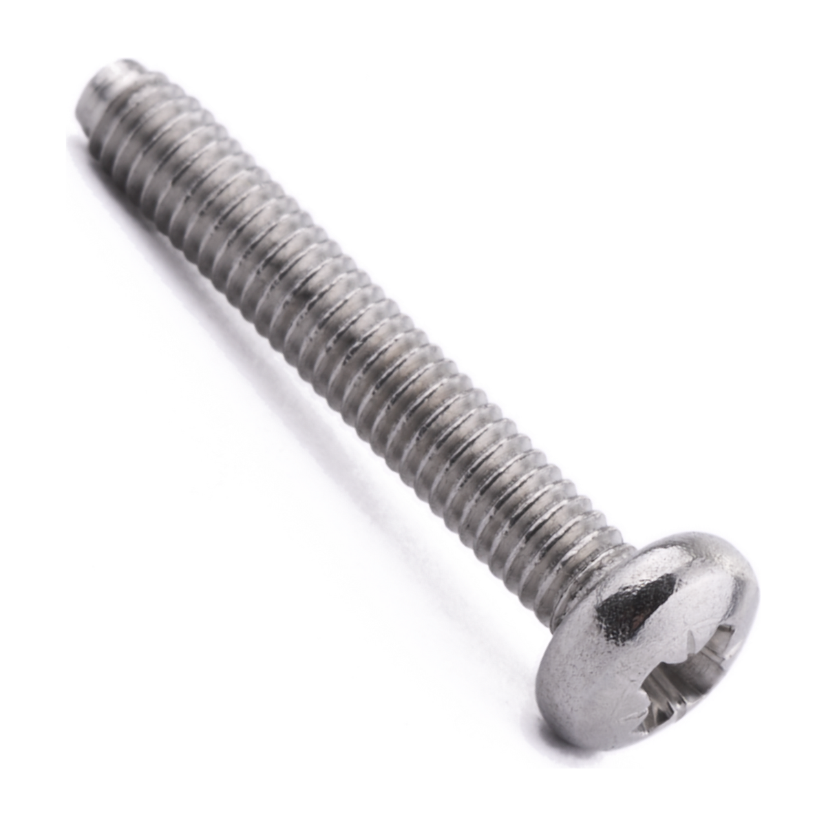 Pan head thread-forming screw with Pozi drive, A2 (304) stainless steel