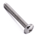 Pan head thread-forming screw with Pozi drive, A2 (304) stainless steel
