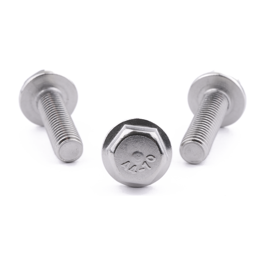 M8 X 30 Hex Non-Serrated Flange Screw DIN 6921 A4 Stainless Steel