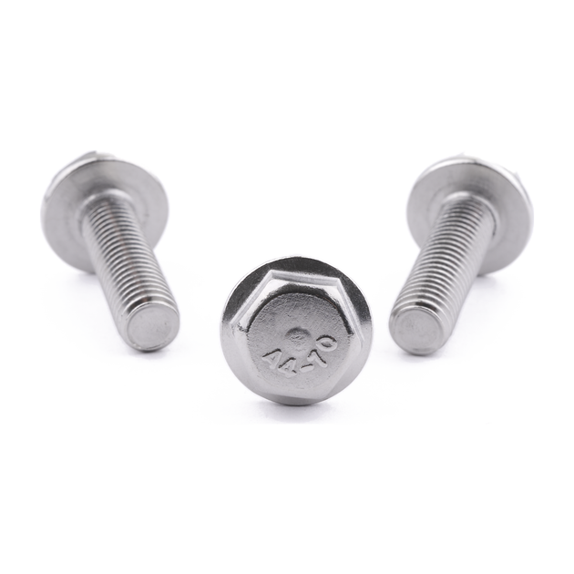 M8 X 30 Hex Non-Serrated Flange Screw DIN 6921 A4 Stainless Steel