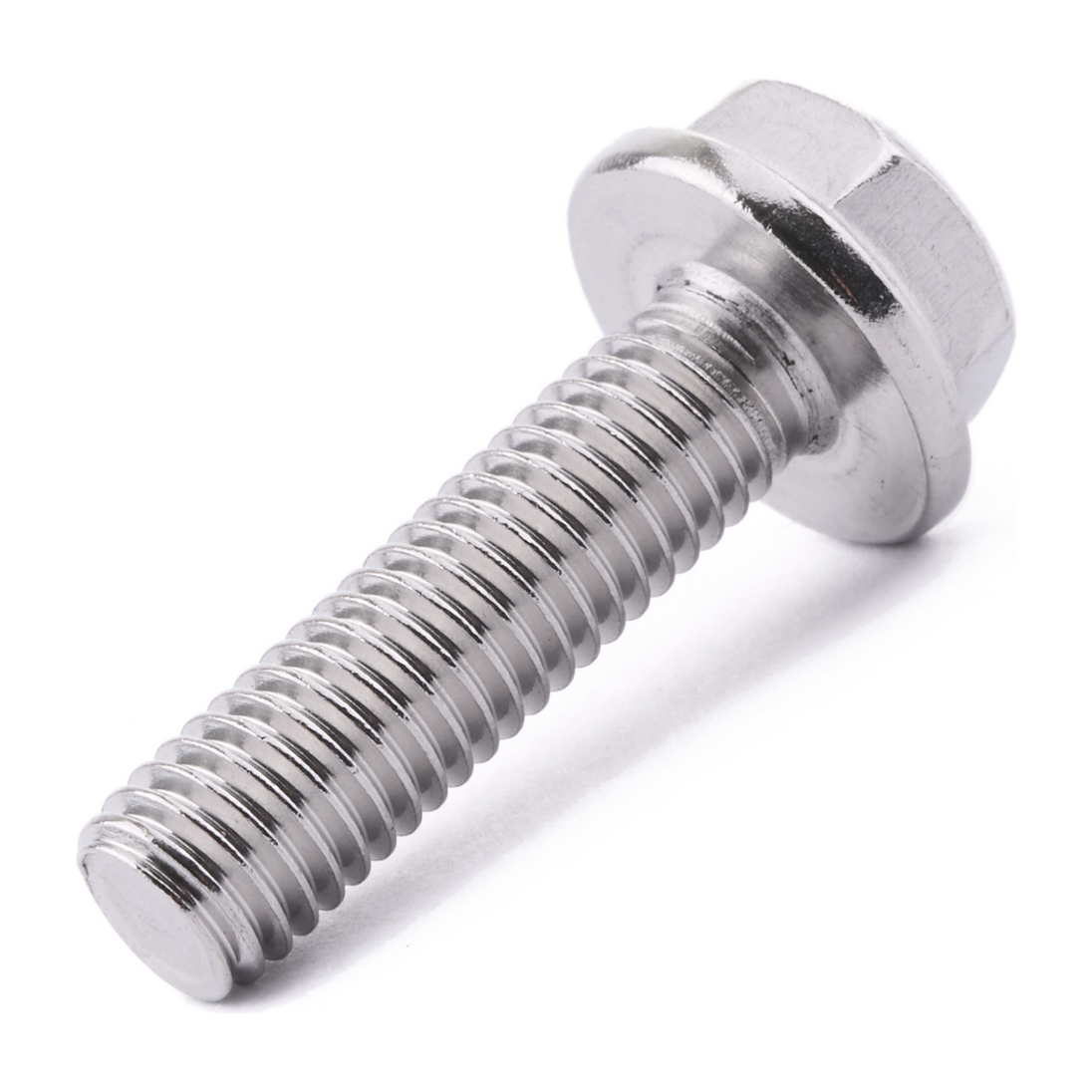 M8 X 30 Hex Non-Serrated Flange Screw DIN 6921 A4 Stainless Steel