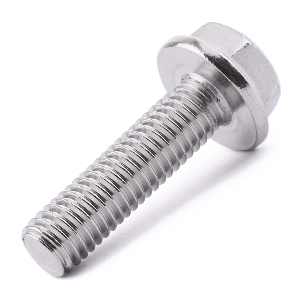 M8 X 30 Hex Non-Serrated Flange Screw DIN 6921 A4 Stainless Steel