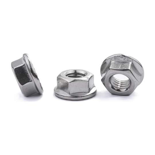 M8 Hexagon Flange Nut DIN 6923 Serrated Flange A4 Stainless Steel
